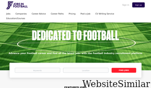 jobsinfootball.com Screenshot