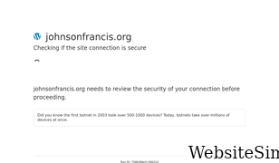 johnsonfrancis.org Screenshot