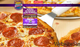 johnspizza.com Screenshot