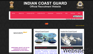 joinindiancoastguard.gov.in Screenshot