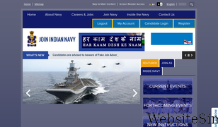 joinindiannavy.gov.in Screenshot
