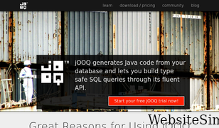 jooq.org Screenshot