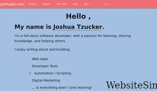 joshuatz.com Screenshot