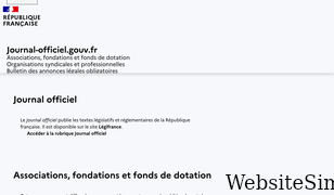 journal-officiel.gouv.fr Screenshot