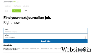 journalismjobs.com Screenshot