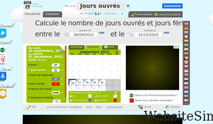 joursouvres.fr Screenshot