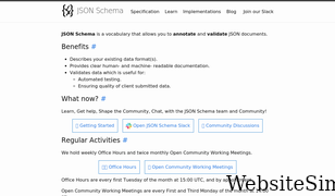 json-schema.org Screenshot