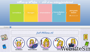 juf-milou.nl Screenshot