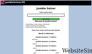 jumblesolver.us Screenshot