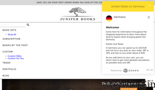 juniperbooks.com Screenshot