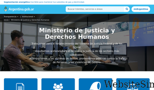 jus.gov.ar Screenshot