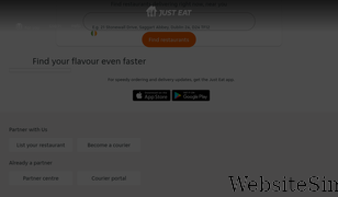 just-eat.ie Screenshot
