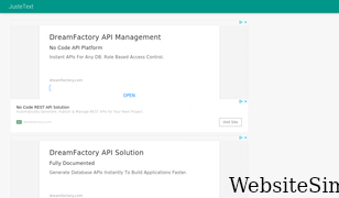 justetext.com Screenshot