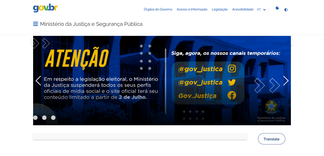 justica.gov.br Screenshot
