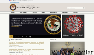 justice.gov Screenshot