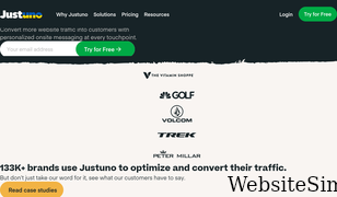 justuno.com Screenshot