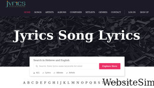 jyrics.com Screenshot