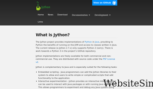 jython.org Screenshot