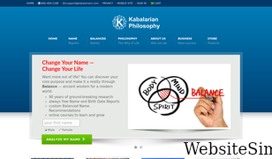 kabalarians.com Screenshot