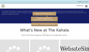 kahalaresort.com Screenshot