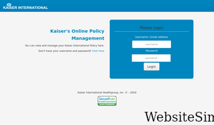 kaiserhealthgroup.net Screenshot