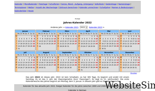 kalender-365.de Screenshot
