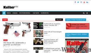 kaliberinfo.hu Screenshot