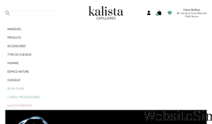 kalista-capillaires.com Screenshot