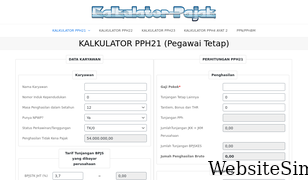 kalkulator-pajak.co.id Screenshot