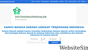 kamusdaerah.com Screenshot