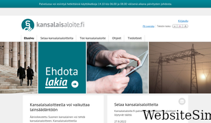 kansalaisaloite.fi Screenshot