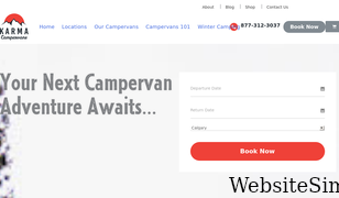 karmacampervans.com Screenshot