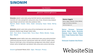 katasinonim.com Screenshot