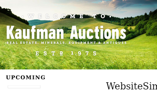 kaufman-auctions.com Screenshot