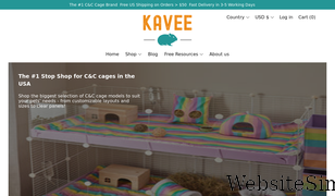 kaveecage.net Screenshot