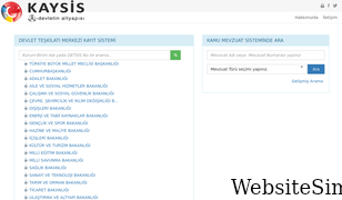 kaysis.gov.tr Screenshot