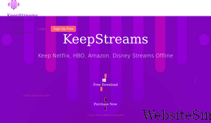 keepstreams.com Screenshot