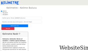 kelimetre.com Screenshot