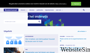 kennisnet.nl Screenshot