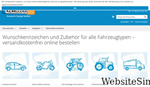 kennzeichenbox.de Screenshot