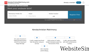 keralachristianmatrimony.com Screenshot