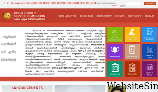 keralapsc.gov.in Screenshot
