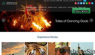 keralatourism.org Screenshot