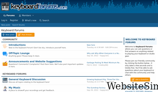 keyboardforums.com Screenshot