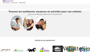 kidsvacances.fr Screenshot