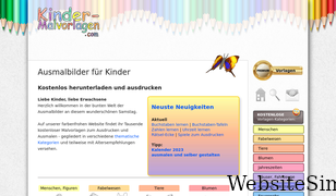 kinder-malvorlagen.com Screenshot