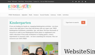 kindergartenworksheetsandgames.com Screenshot