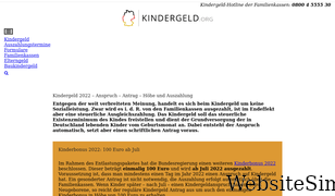 kindergeld.org Screenshot