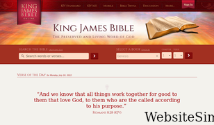 kingjamesbibleonline.org Screenshot