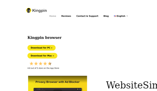 kingpinbrowser.com Screenshot